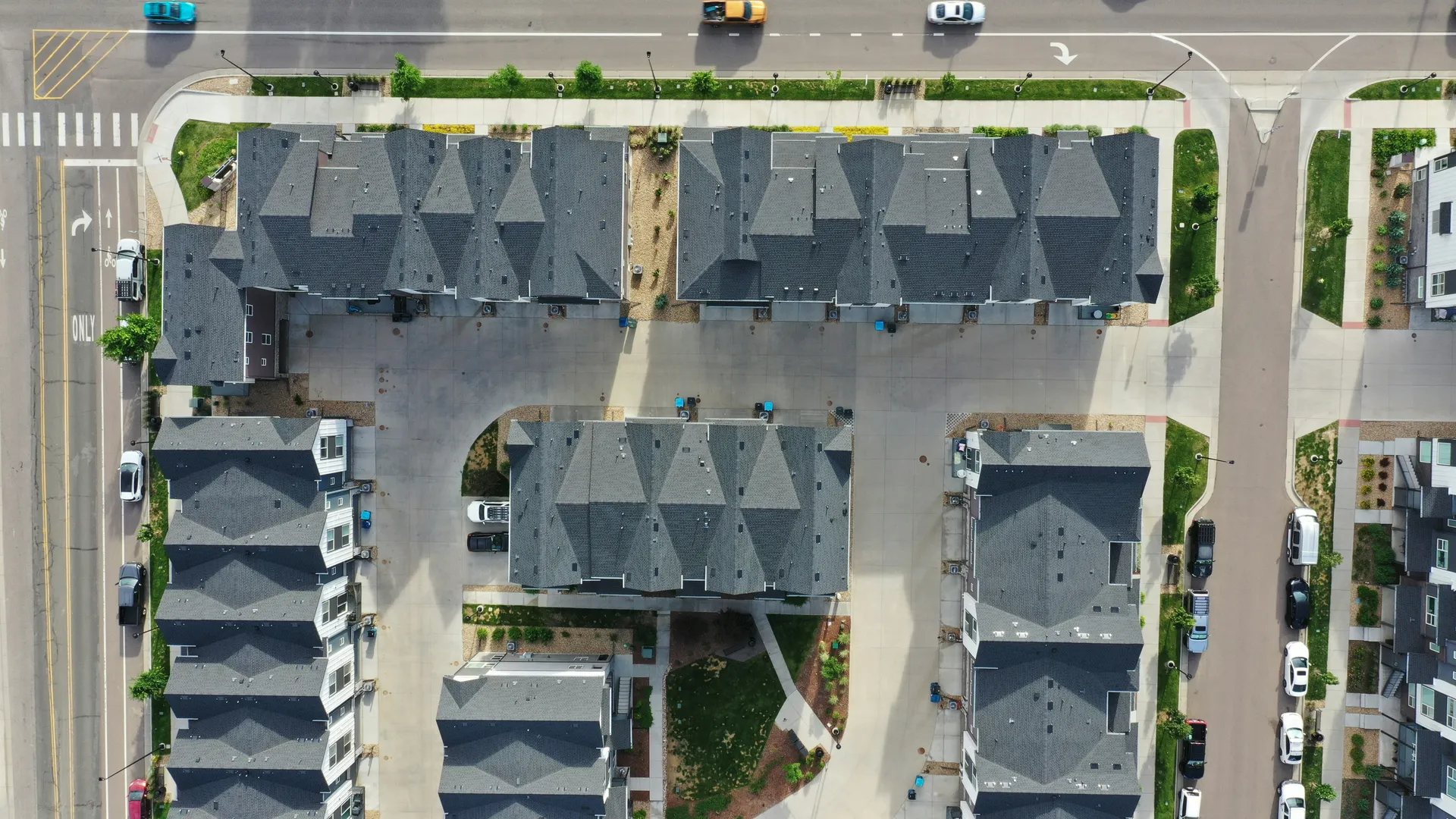 Panoramic view of rooftops in Southwest Washington neighborhood