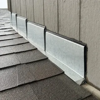 Aerial view of residential roof replacement in Southwest Washington